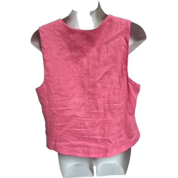 J Crew Linen Vest - Picture 5 of 6